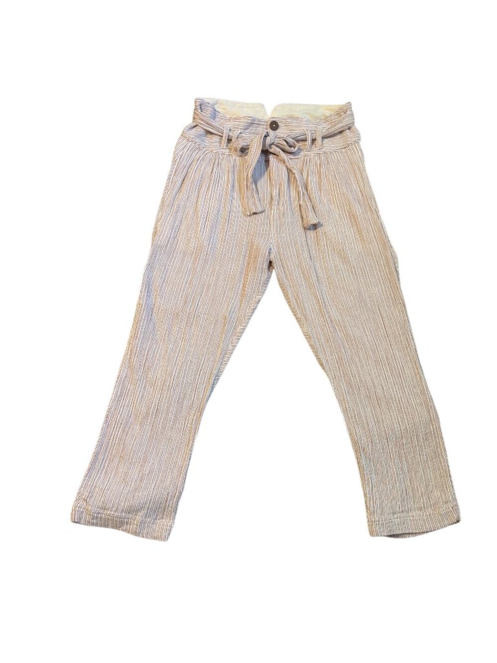 Free People Tie Front Pin Stripe Pants - Size 6
